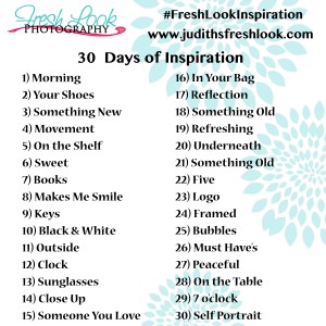 30 Days of Inspiration | Use Your Camera! - JudithsFreshLook.com