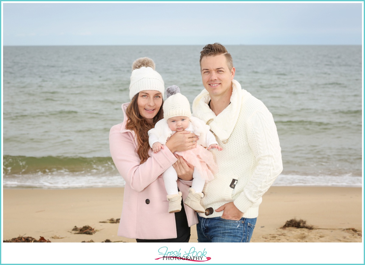 Virginia Beach Family photos in winter