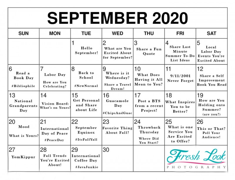 September 2020 Goals | Personal+Professional - JudithsFreshLook.com