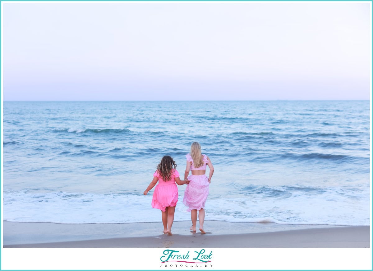 Playing on the Beach Photoshoot